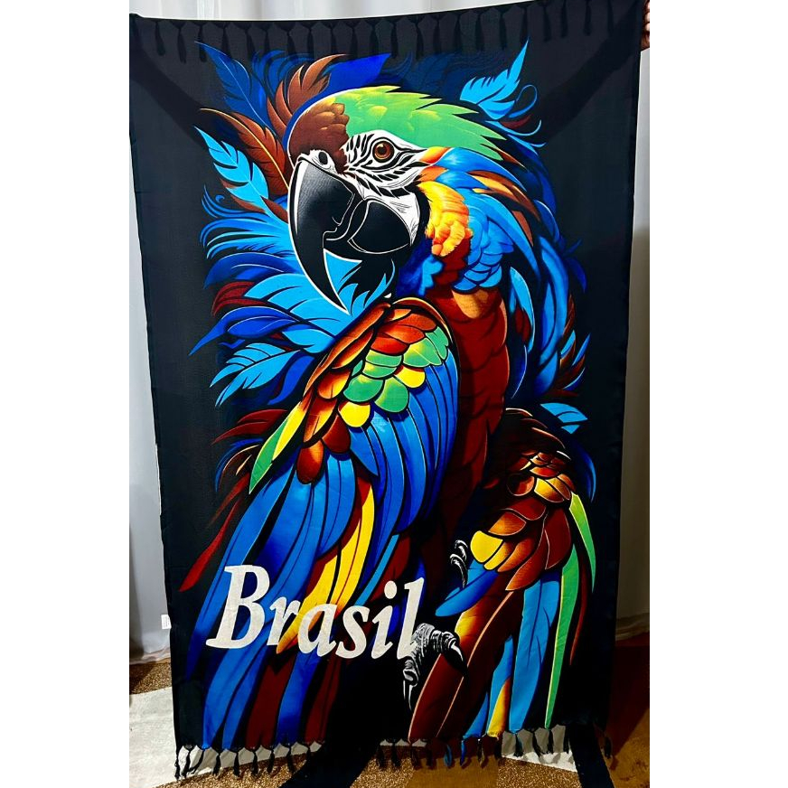 Canga Saída de Praia Feminina Tartaruga - Tucano - Golfinho- Coruja - Varias Estampas da Moda