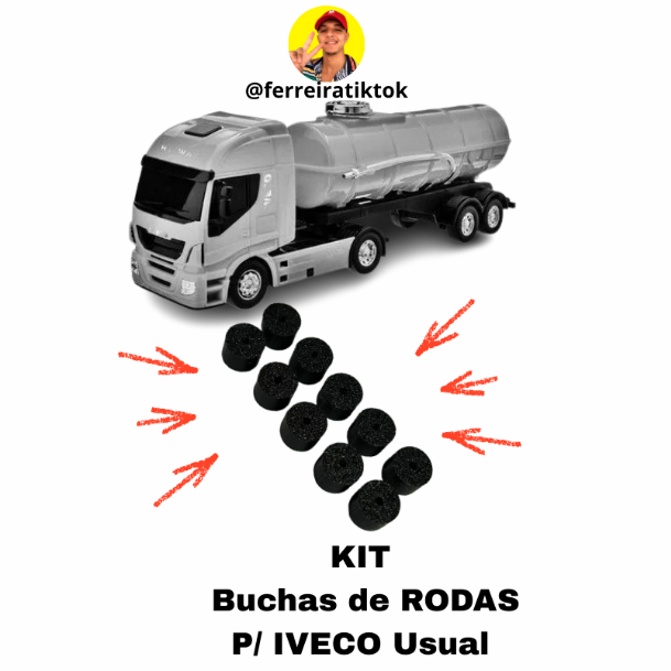 KIT 10 Buchas P/ MINIATURA IVECO da USUAL