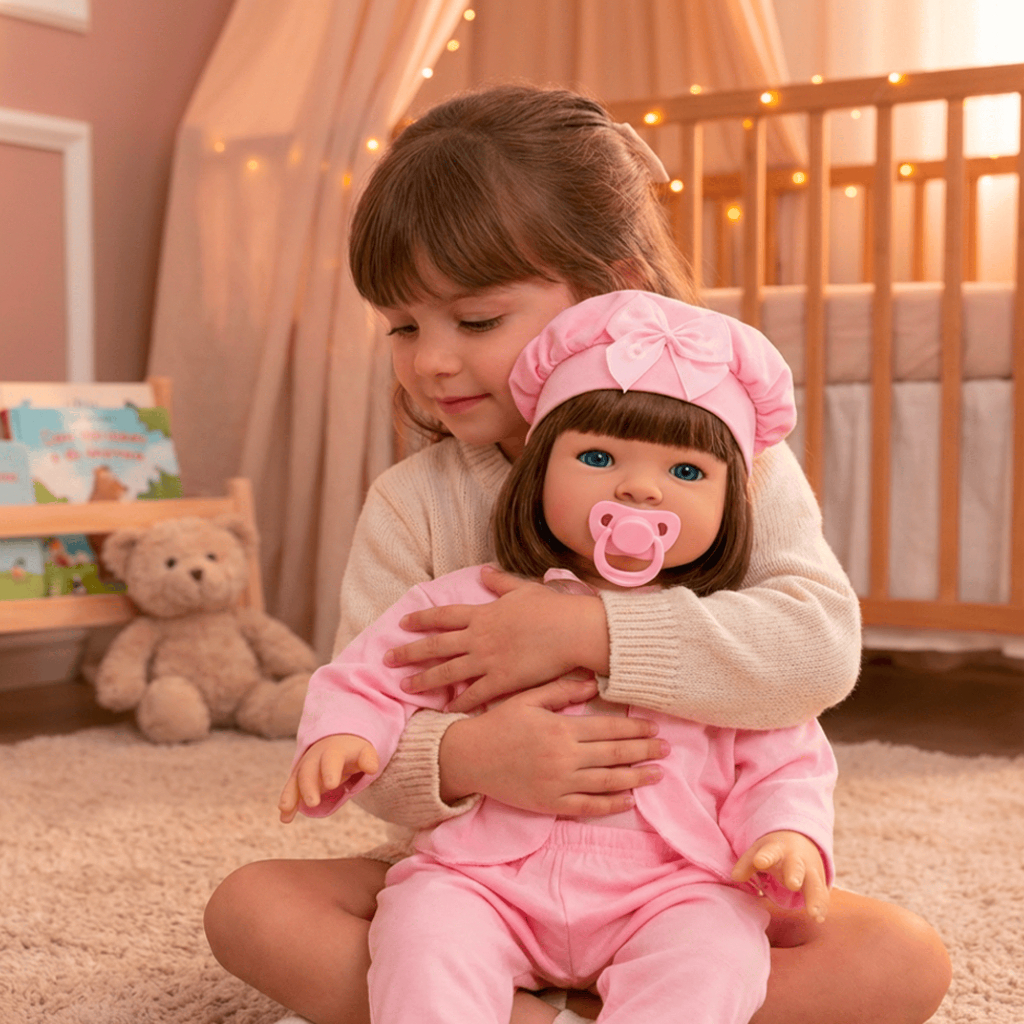 Bebê Reborn Realista Boneca Silicone Pode dar Banho Com Bolsa de Maternidade — foto 7