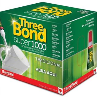 Cola Three Bond 2g Caixa com 24 Cola Instantânea Profissional Forte Ideal Para Revenda em Oferta na Shopee
