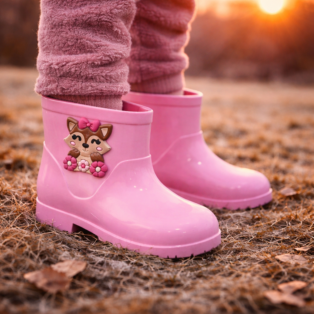 Galocha Bota Infantil Menina Feminina Leve  Confortável Impermeável