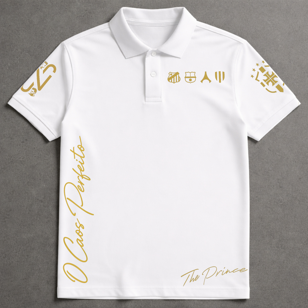 Camisa Gola Tradicional Masculina NeymarJunior The Prince Edition camiseta Adulto Ney 100% ALGODÃO em Oferta na Shopee