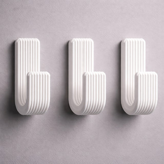 3 Ganchos Toalheiro de Parede Cabide Moderno Minimalista para Banheiro REFORÇADO COM DUPL…
