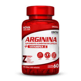 Arginina 1000mg + Vitamina C 60 cápsulas Centrix + Força, Energia e imunidade