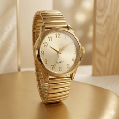 Relógio Feminino Á Prova D´agua Quadrado De Quartzo Pulseira Elástica Analógico Pulseira em Aço Bracelete de Mola