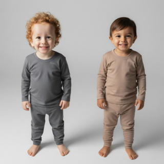 Kit 2 Conjuntos Térmicos Infantis Blusa e Calça Segunda Pele Peluciada 1 a 8 anos em Oferta na Shopee