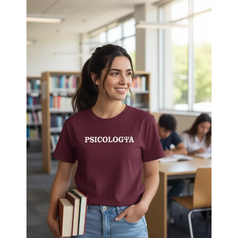 Camiseta Psicologia Emblema Logo Curso Faculdade Estudantes Camisa Blusa