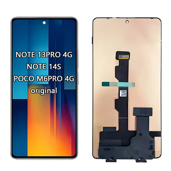 Tela Frontal Display Touch Lcd Para Redmi Note13 Pro 4G/Note 14S/Poco M6 Pro 4G
