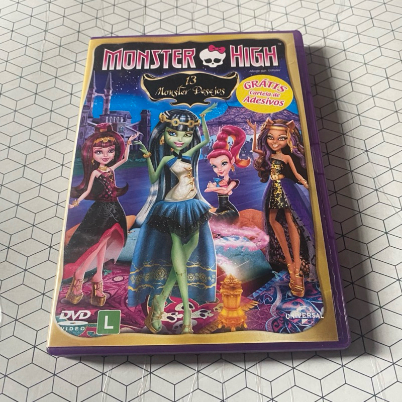 Dvd original Monster High 13 Monster desejos