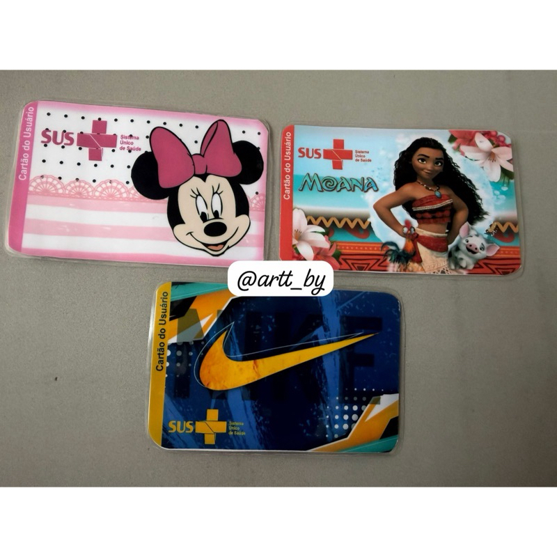 Cartão SUS personalizado | cartão SUS temático | cartão sus animado