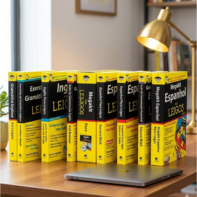 Coleção For Dummies Para Leigos - Matemática / Futebol / Inglês / Espanhol / Investimento / Álgebra