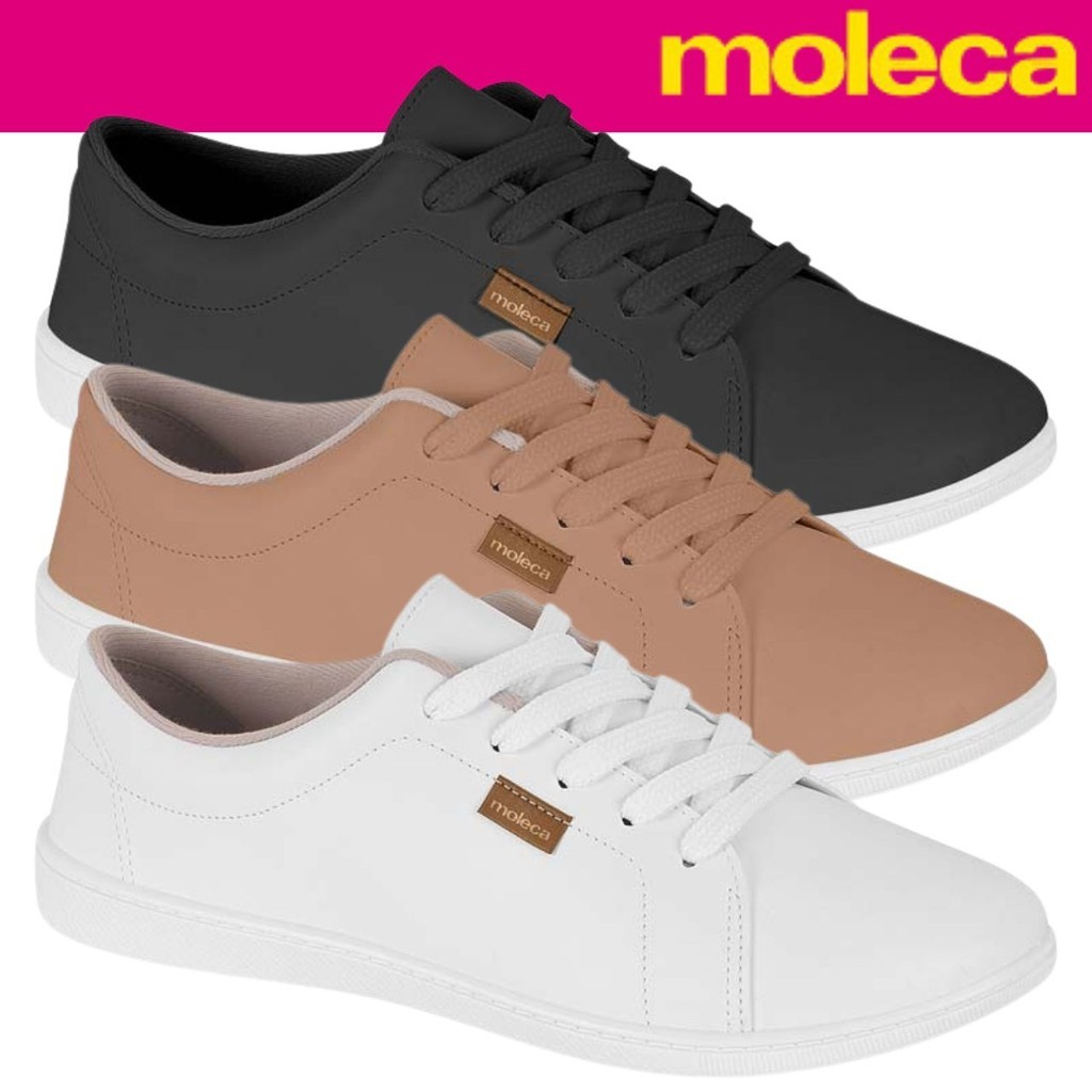 Tênis Moleca Sapatenis Confortável Feminino Leve Casual Adulto Conforto Passeio Original em Oferta na Shopee