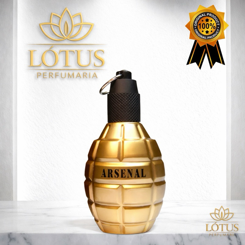 Perfume Masculino Arsenal Gold Gilles Cantuel- 100ml- EDP- Original