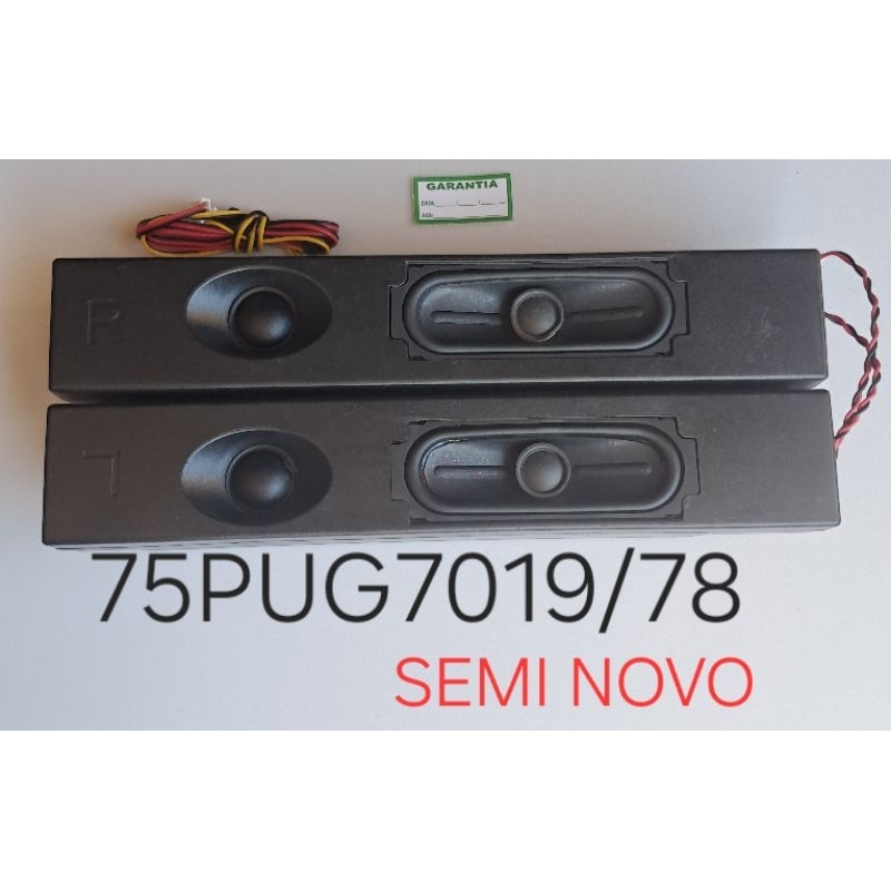 ALTO FALANTE TV PHILIPS 75PUG7019/78  B41A  6R  15W SEMI NOVO, FOTOS E DESCRIÇÃO