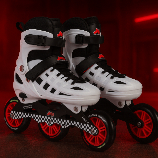 Patins Profissional Roller Inline 3 Rodas - Rodas 100mm | Alta Performance | Suporta até 120kg + Bolsa