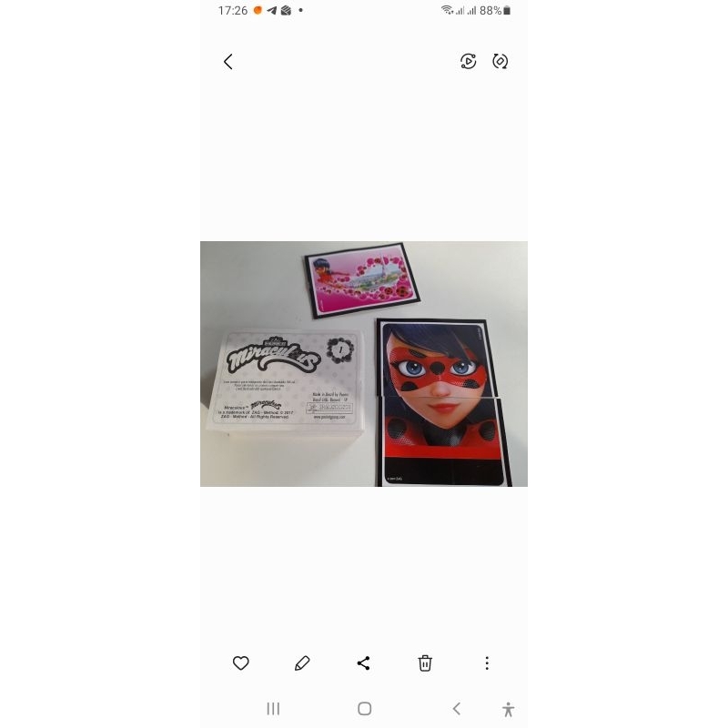 Figurinha Miraculous 2018 valor de cada uma