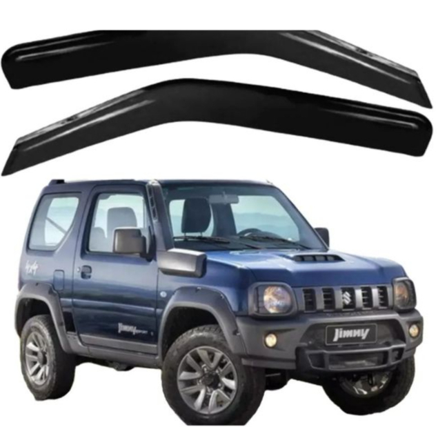 Calha de Chuva Defletor Suzuki Jimny 2018 a 2019 2 Portas Acrílico Fumê Ecoflex