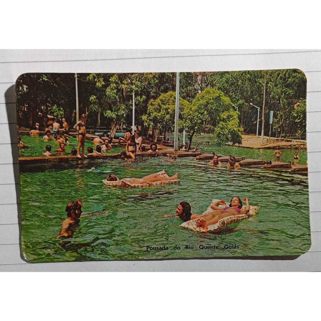 Calendário 1975 – Pousada do Rio Quente (Goiás) – Publicidade Casa de Couros Passos