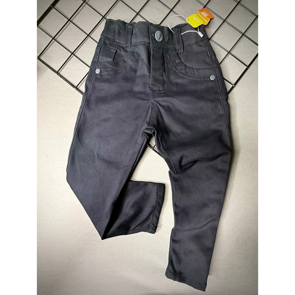 Calça Preta Infantil Menino Jeans Sarja Preta Brim Masculina em Oferta na Shopee