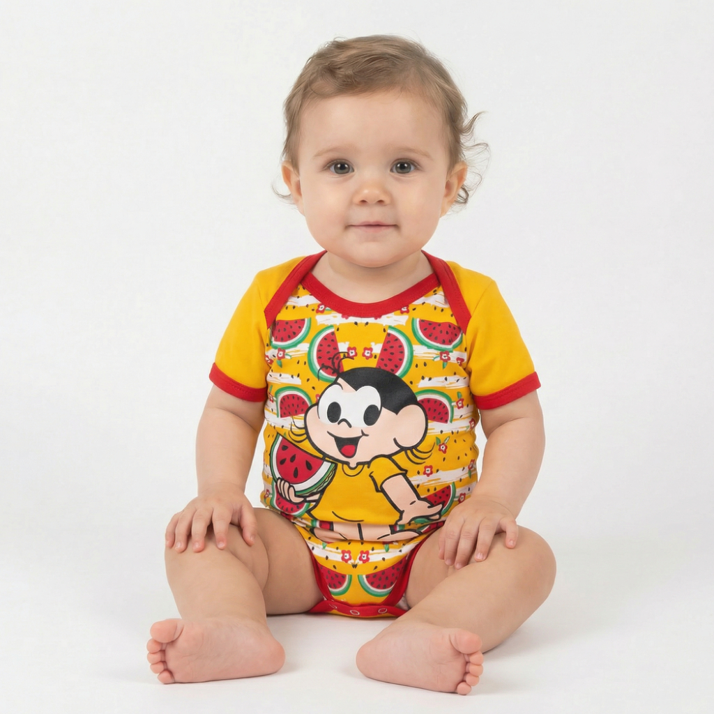 Body Infantil Bebê Menina Magali Turma da Mônica Recém Nascido Envio Rápido Promoção