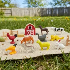 Kit Animais Da Fazenda Safari Zoológico Pequenos De Borracha Marinho Dinossauro Brinquedo Infantil