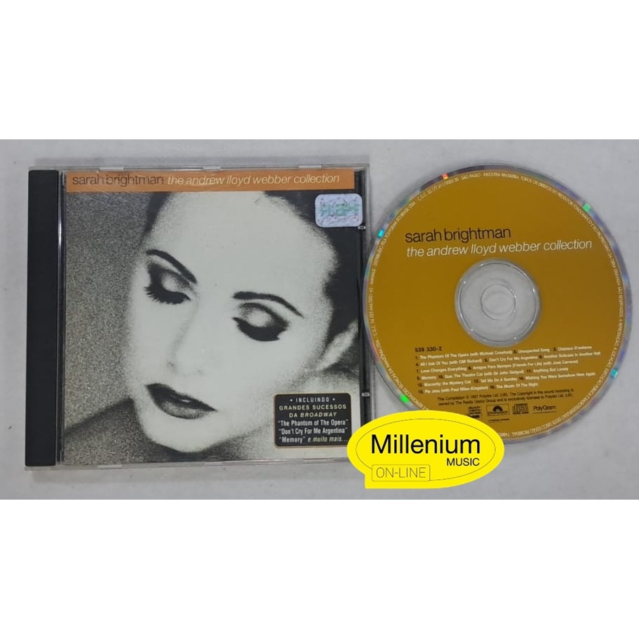CD Sarah Brightman  The Andrew Lloyd Webber Collection 1997 Original Gravadora Colecionador Ótimo Estado