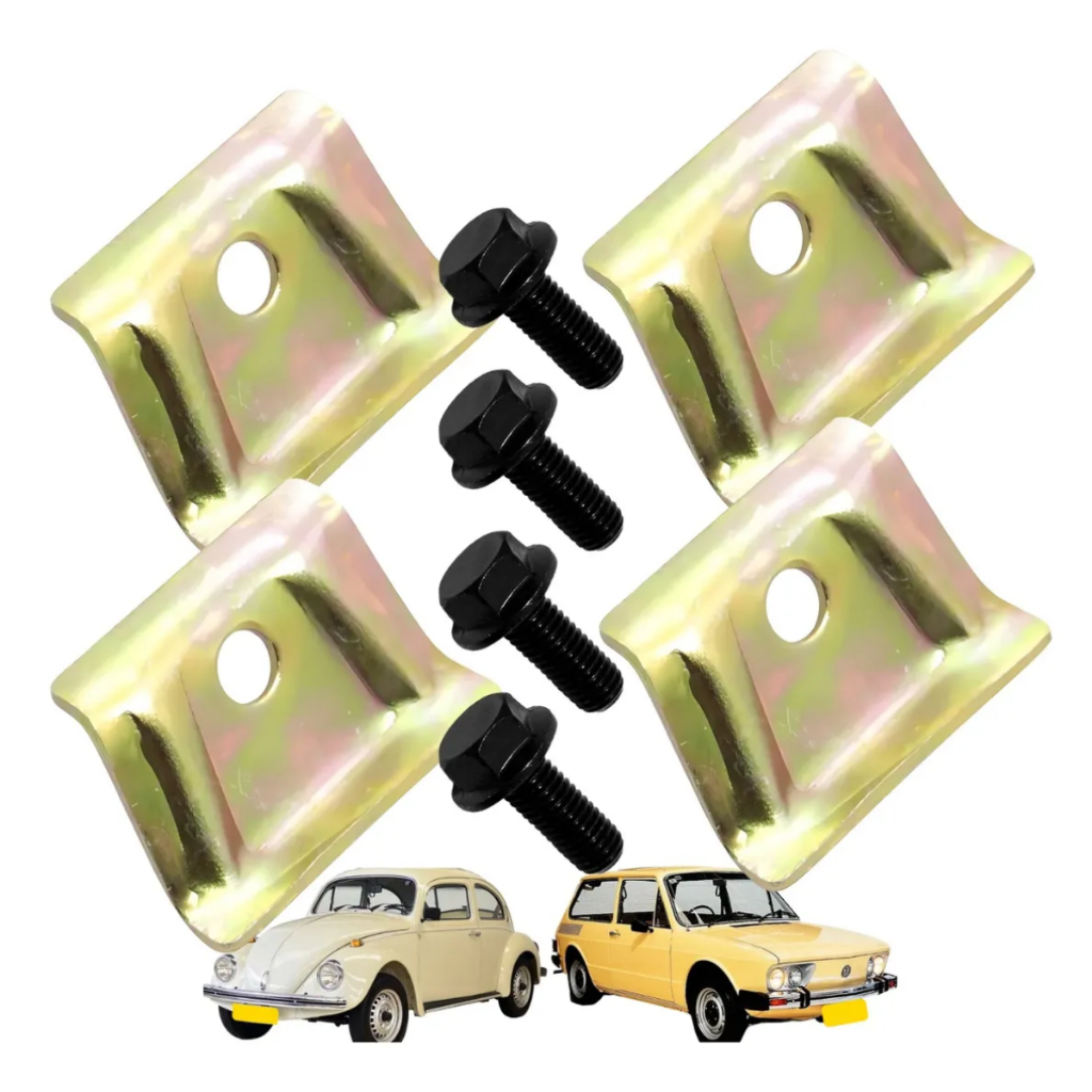 Kit Chapa Fixar Tanque + Parafusos Fusca Brasilia Variant em Oferta na Shopee