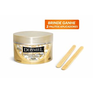 Cera Depilatorio  para buço 250g Depimiel Perolada em Oferta na Shopee