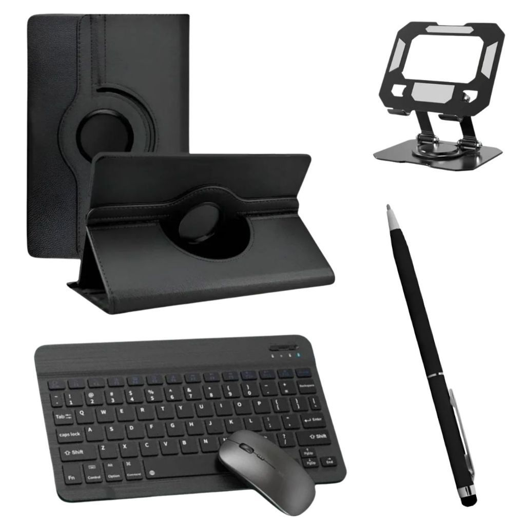 Kit Completo Capa P/tablet Lenovo Tab 10.1 + Teclado Mouse +suporte+caneta