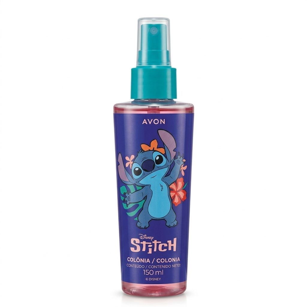 Colônia Infantil Stitch Avon 150ml Disney Perfume Infantil Suave e Refrescante Presente Criança