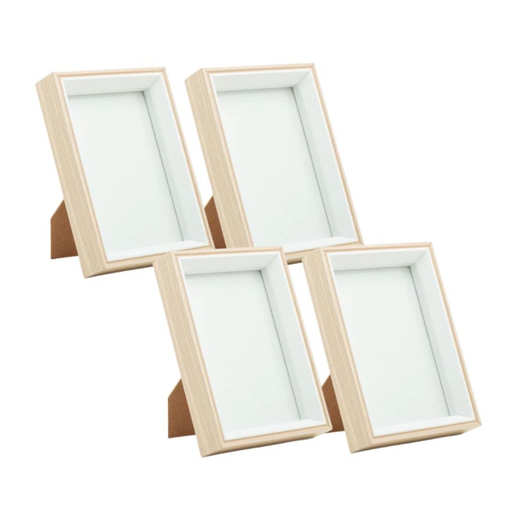 Porta Retrato De MDF Para fotos 15X10cm/20x25cm | Unitário, 2, 3 ou 4 Unidades | Lyor em Oferta na Shopee