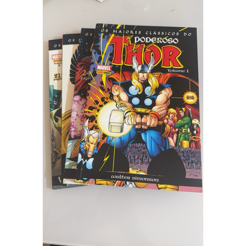 Os Maiores Clássicos do Poderoso Thor com 4 volumes (1,2,4,5)