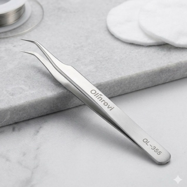 Pinça extensão cílios orv-355 em Oferta na Shopee