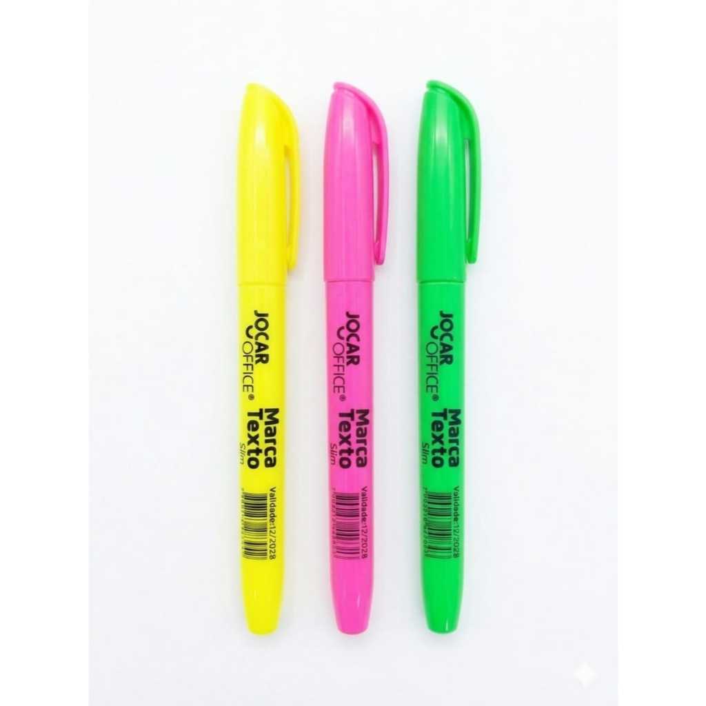 CANETA MARCA TEXTO NEON  - JOCAR OFFICE 1 UNID