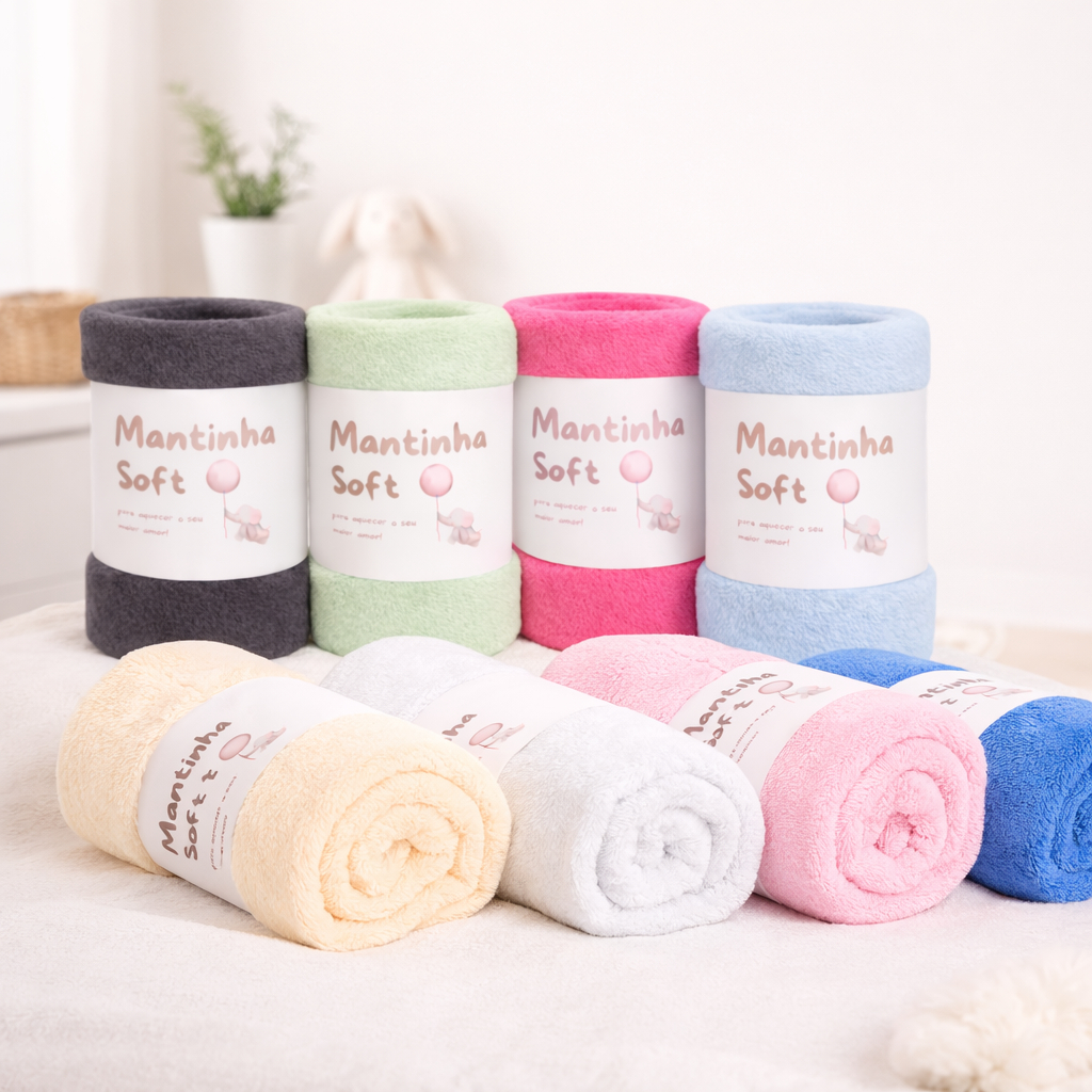 Manta Cobertor Bebe Infantil Microfibra Antialérgico Menor Preço Mantinha