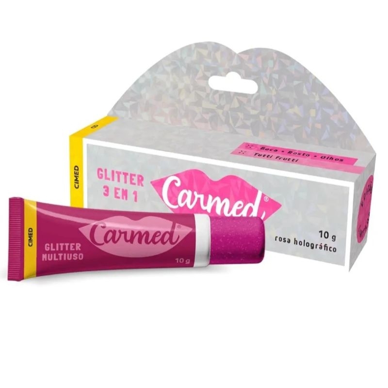 Carmed Hidratante Labial Glitter 3 em 1 10g em Oferta na Shopee