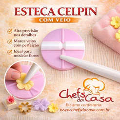 Esteca celpin com veio para flores