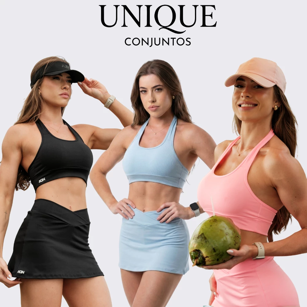 Conjunto Esportivo Academia Corrida Short saia ZeroTransparência +Top AQN SPORT Coleção UNIQUE 2026 — imagem 1