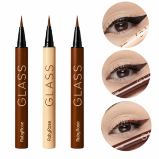 Caneta Delineadora Glass Ruby Rose Original – Preto e Marrom | Traço Preciso e Longa Duração em Oferta na Shopee