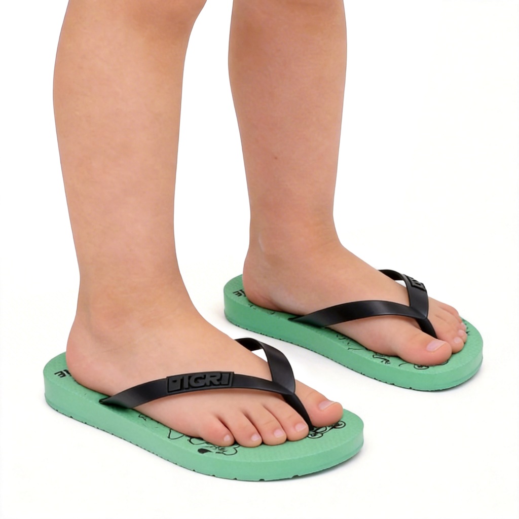 Imagem Chinelo Infantil Masculino Tigor T. Tigre Havaí Confortável Leve Estampado Personagem Casual