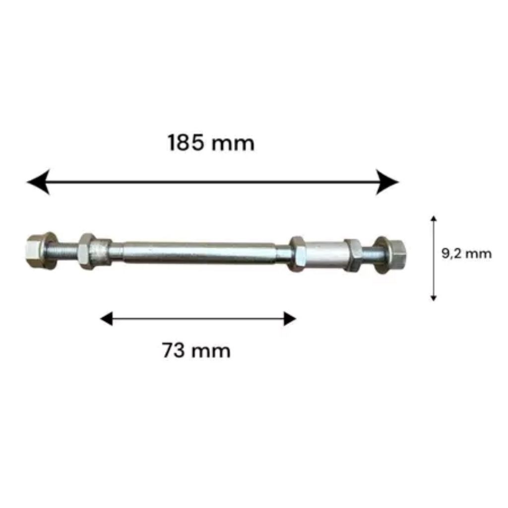 Eixo De Bike Traseiro para Cubo A Disco Viper rosca