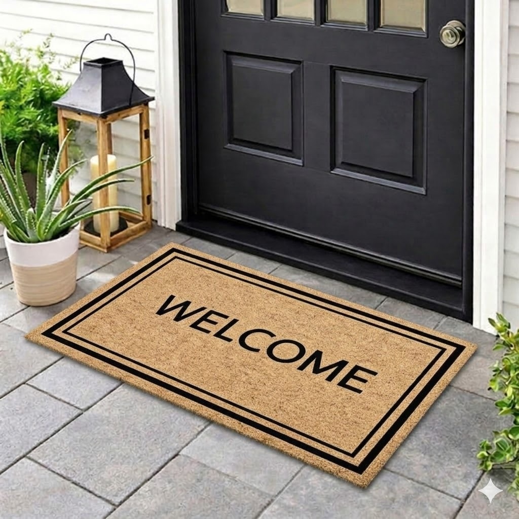 Tapete Antiderrapante Welcome 80x40 Porta Entrada Externo