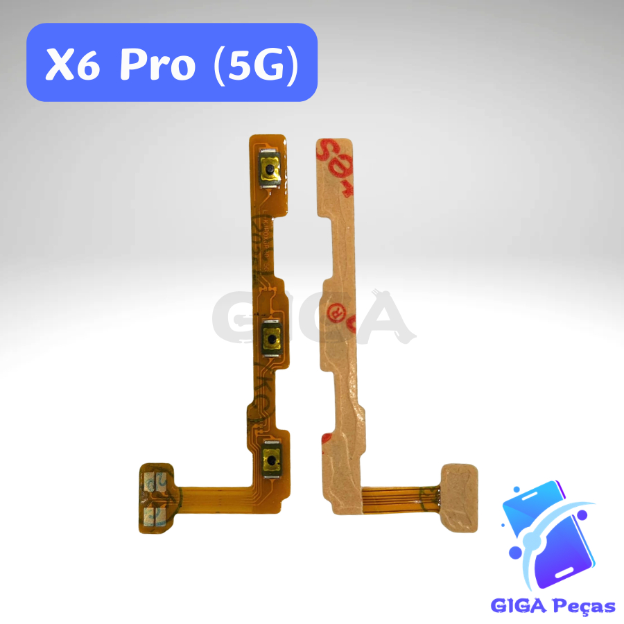 Flex Botão Power e Volume Compativel com Poco X6 Pro (5G) Reposição