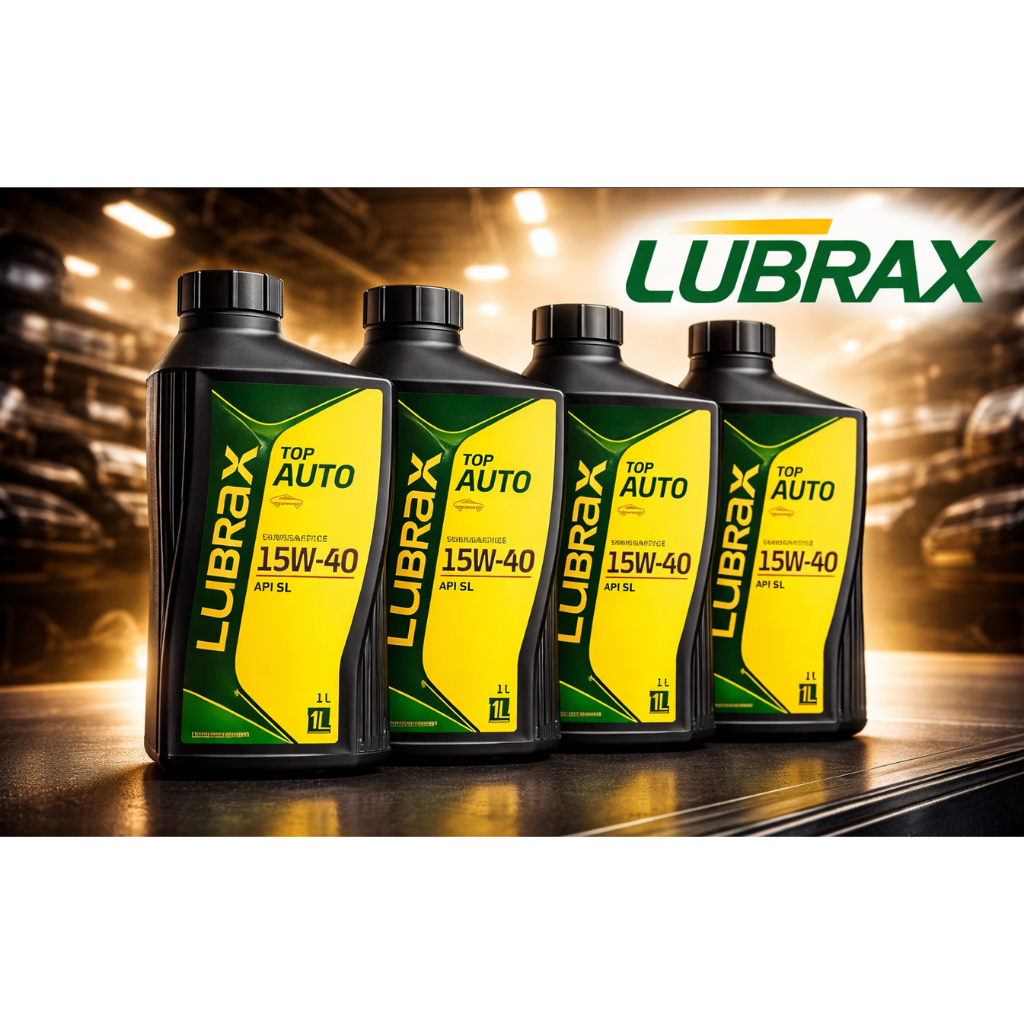 Kit com 4 Óleos Lubrificante de Motor Lubrax Tecno 15W40 SL Semissintético 1L Cada.