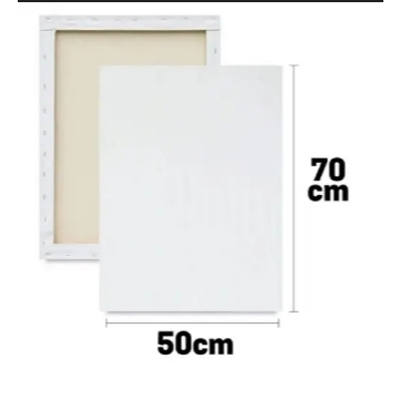Tela de Pintura 50x70 cm - Sem Cavalete - Branca - 1 Unidade - RD Quadros