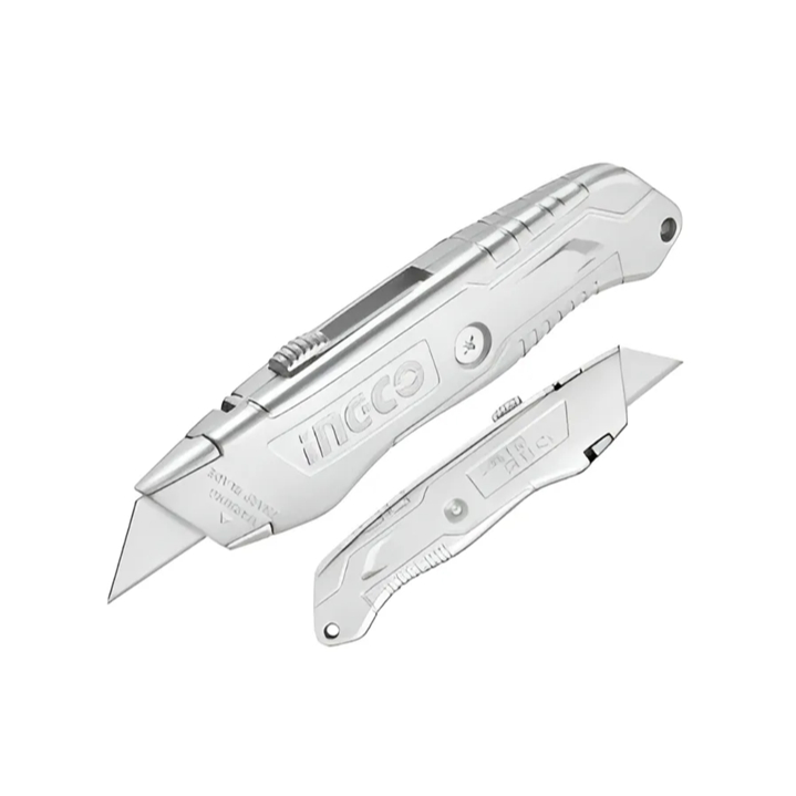 ESTILETE TRAPEZOIDAL EM ALUMÍNIO LAMINA 61MMX19MM HKNS11615 - INGCO