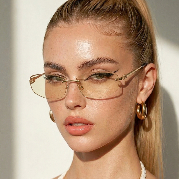 Oculos de Sol Oval Transparente Premium Blogueira Virginia Tendencia Classico Vintage uv400 Feminino em Oferta na Shopee