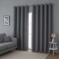 Cortina Blackout 100% PVC Blecaute Corta Luz Ilhós Cromado Decorativa Várias Cores Quarto E Sala
