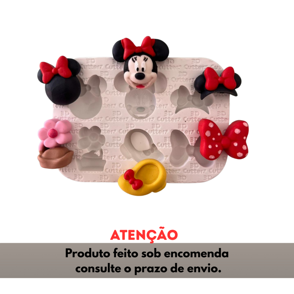 Molde de Silicone para apliques de Artesanato - Ratinha Mágica
