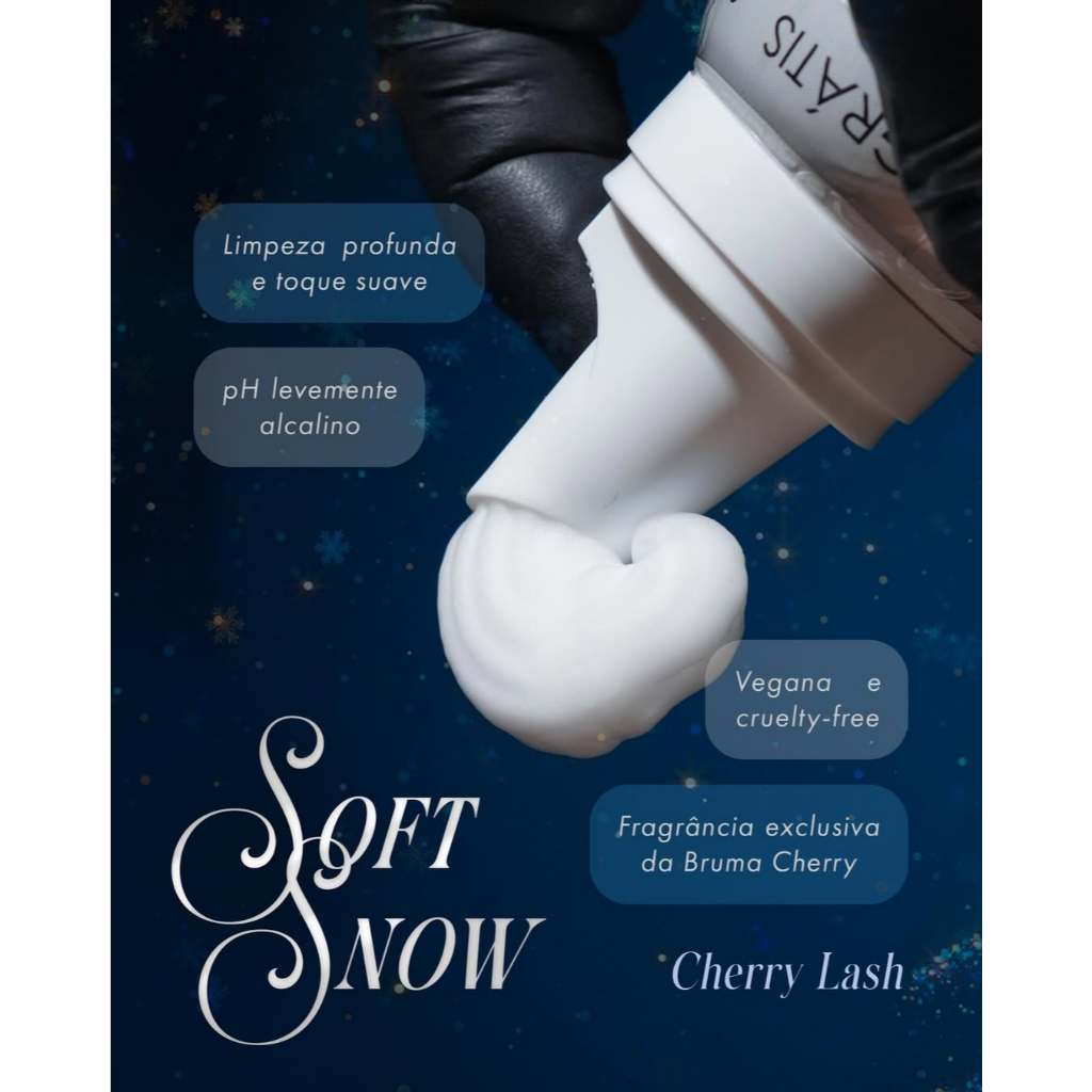 Espuma Soft Snow Kel Padilha Cherry Lash 140ml — imagem 2 de 2